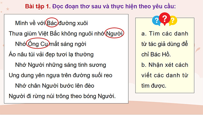 PowerPoint Tiếng Việt 5 Viết hoa thể hiện sự tôn trọng đặc biệt