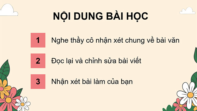 PowerPoint Tiếng Việt 5 Trả bài văn tả phong cảnh (Bài viết số 2)