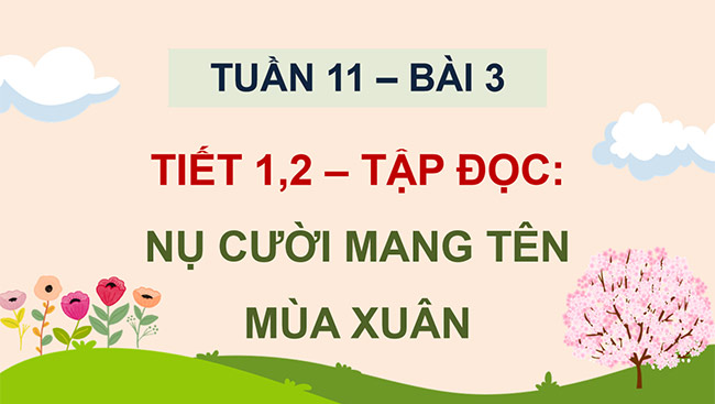 PowerPoint Tiếng Việt 5 Nụ cười mang tên mùa xuân