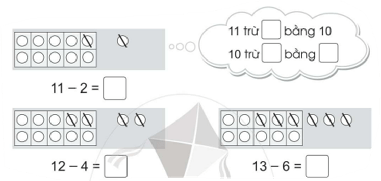 Vở bài tập Toán lớp 2 Cánh diều Bài 17: Phép trừ (có nhớ) trong phạm vi 20 (tiếp theo) (trang 27)