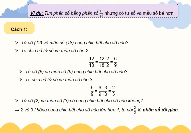 PowerPoint Toán 4 Bài 63: Rút gọn phân số