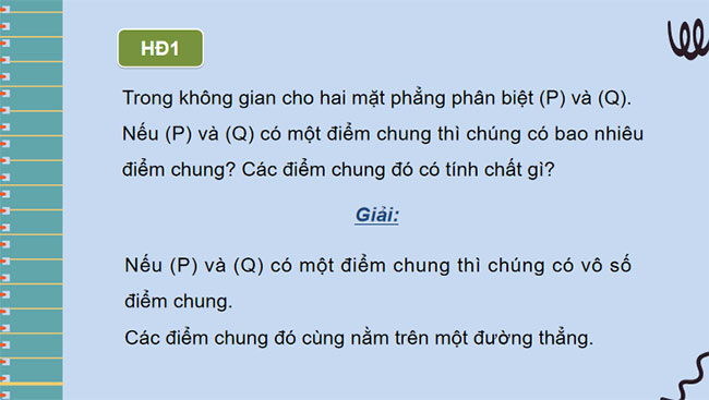 Hai mặt phẳng song song