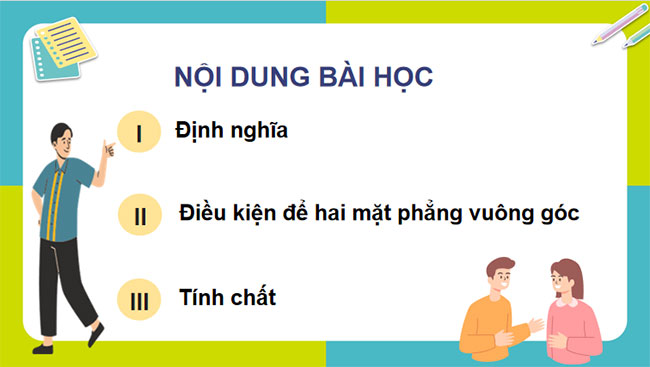 Hai mặt phẳng vuông góc