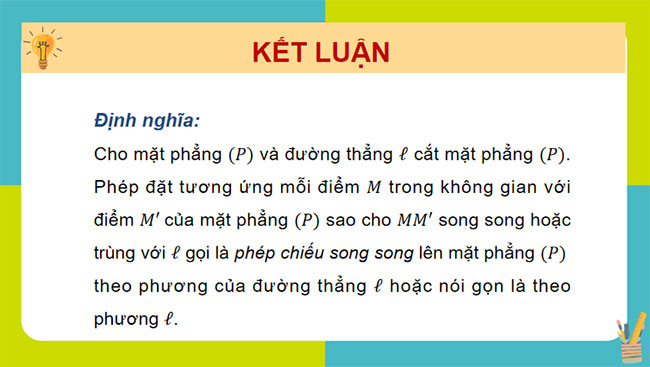 Phép chiếu song song Hình biểu diễn của một hình không gian