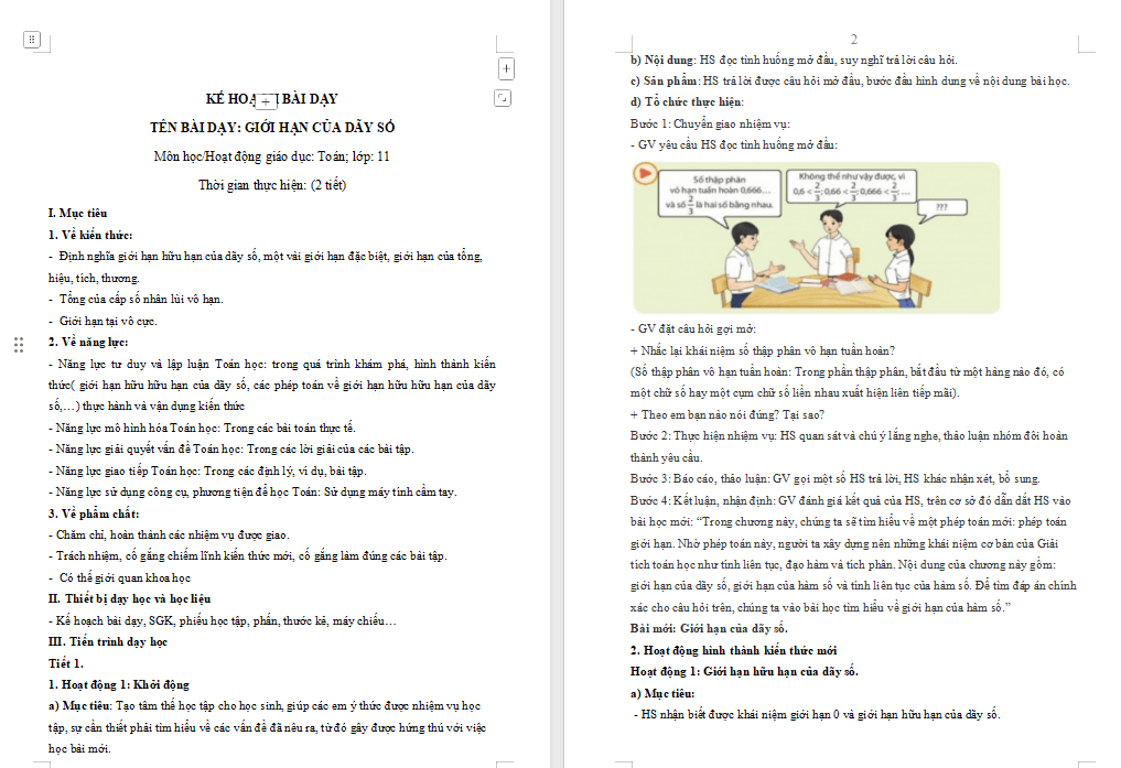 Giới hạn của dãy số