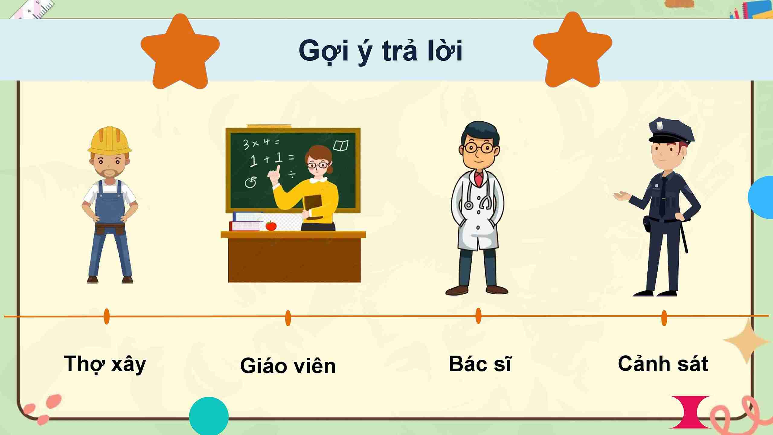 Bài 1: Người lao động quanh em