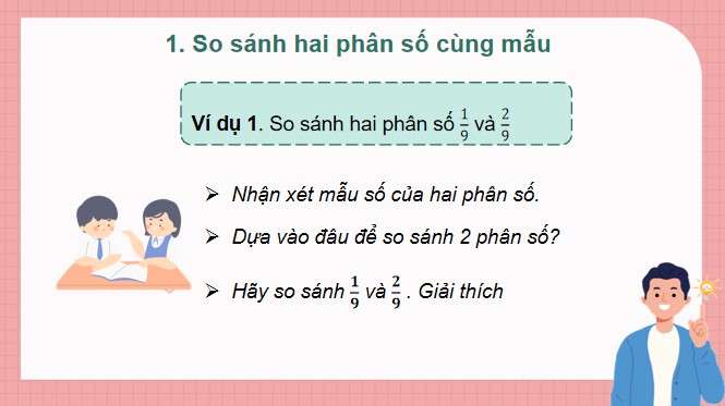 PowerPoint Toán 4 Bài 66: So sánh hai phân số