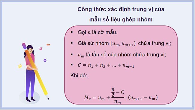 Trung vị và tứ phân vị của mẫu số liệu ghép nhóm