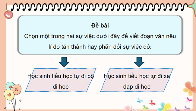 PowerPoint Tiếng Việt 5 Tìm ý cho đoạn văn nêu lí do tán thành hoặc phản đối một hiện tượng, sự việc