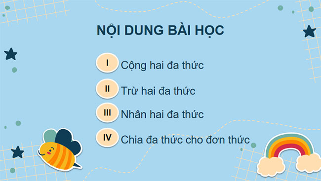 Các phép tính với đa thức nhiều biến