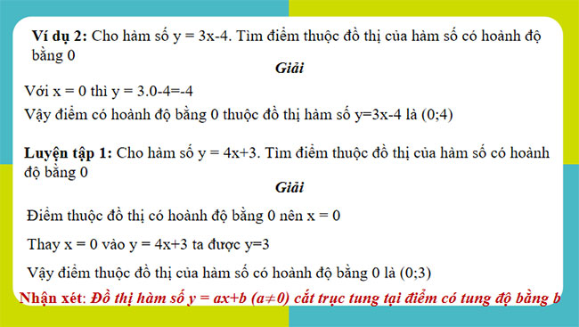 Giáo án PowerPoint Toán 8 Bài 4: Đồ thị của hàm số bậc nhất y = ax + b