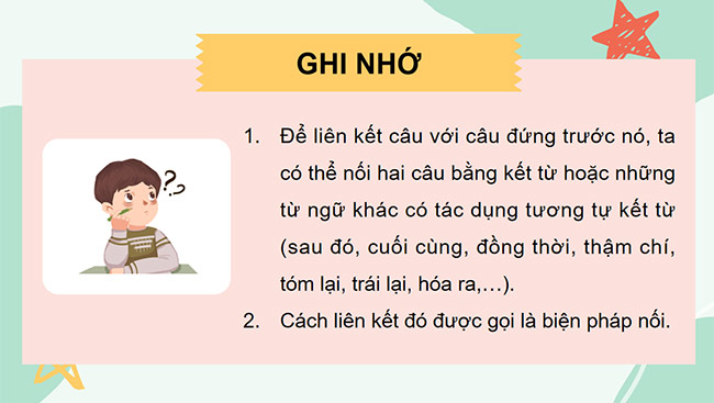 PowerPoint Tiếng Việt 5 Liên kết câu bằng từ ngữ nối