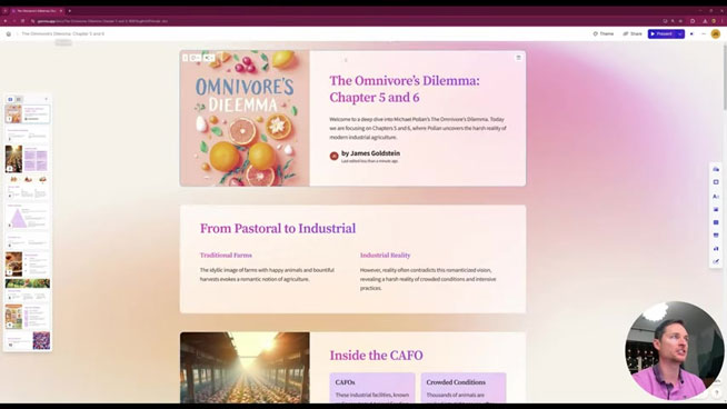 Gamma.app tự động tạo slide