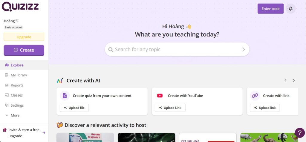 Thầy cô lựa chọn mục nghề nghiệp