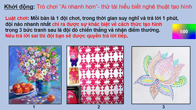 Tạo họa tiết trang trí bằng chấm màu