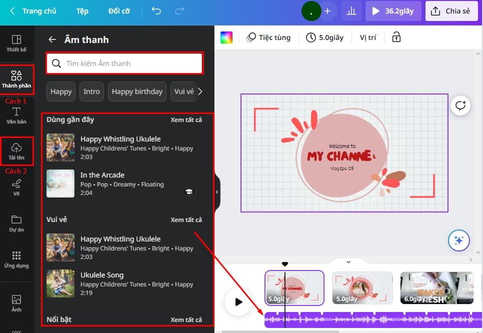 Thêm nhạc và lồng tiếng