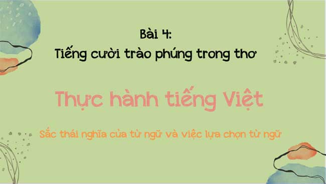 PowerPoint Ngữ văn 8 Bài 4 Thực hành tiếng Việt trang 86