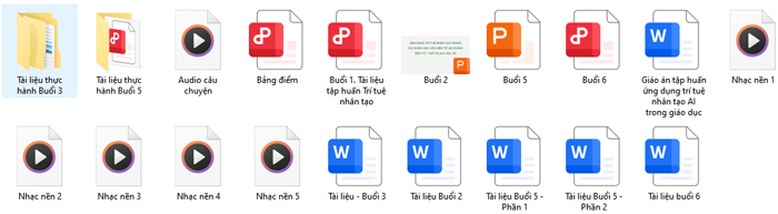 Bộ tài liệu tập huấn ứng dụng trí tuệ nhân tạo AI trong dạy học