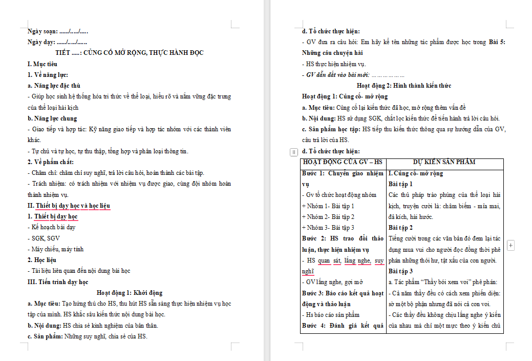 Ngữ văn 8 Bài 5: Củng cố mở rộng