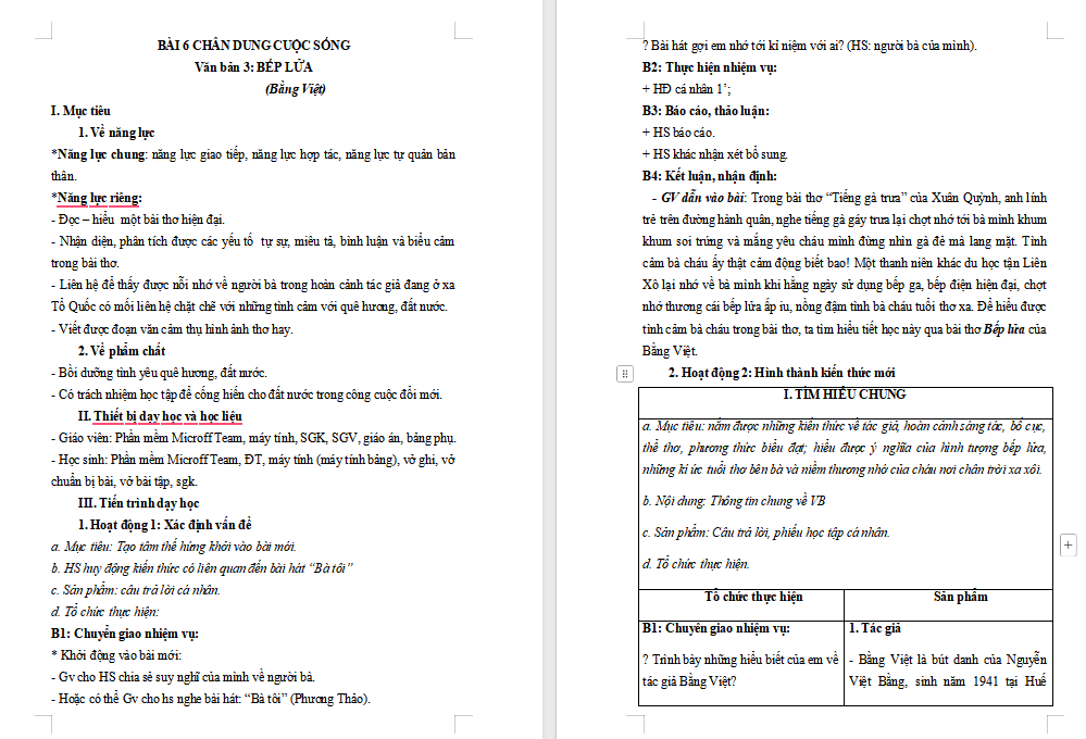 Giáo án PowerPoint Ngữ văn 8 Bài 6: Bếp lửa