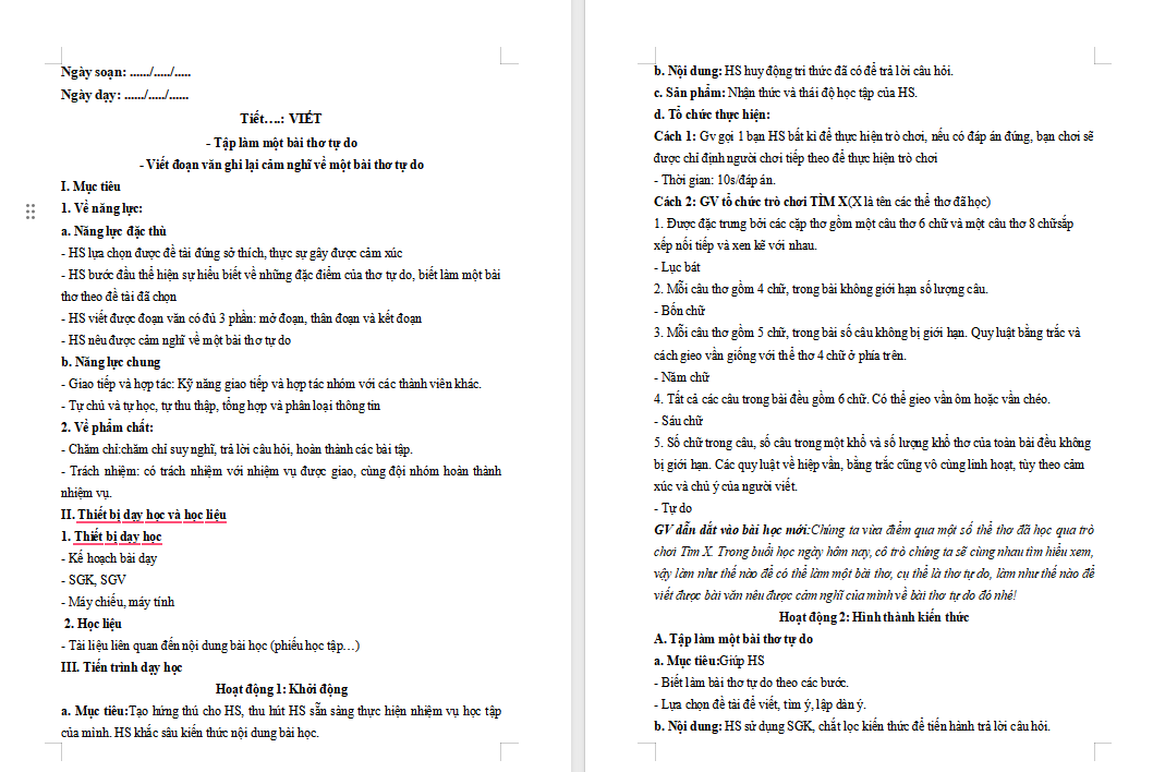 PowerPoint Ngữ văn 8 Bài 7: Tập làm một bài thơ tự do