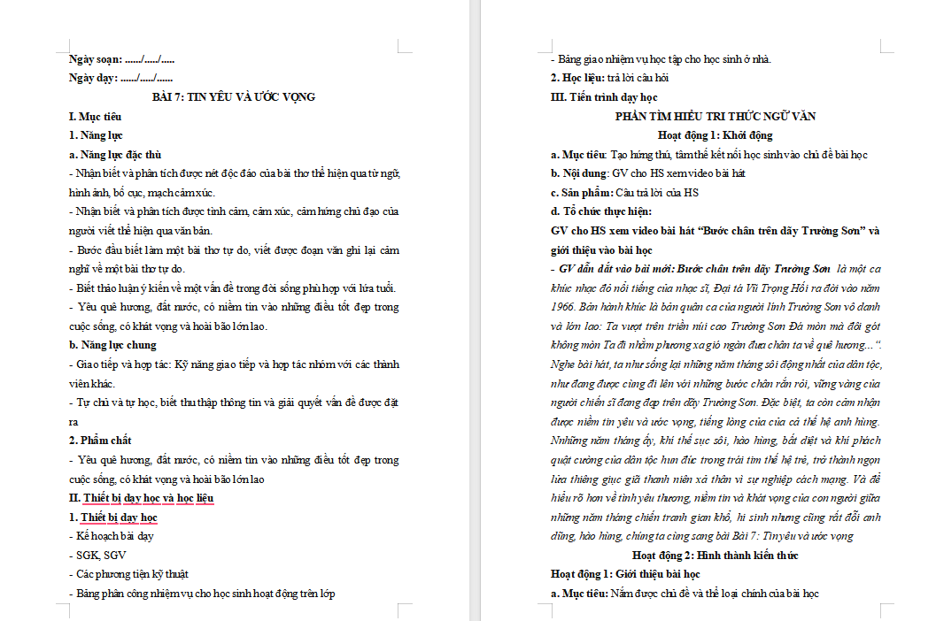 Giáo án PowerPoint Ngữ văn 8 Bài 7: Tri thức ngữ văn