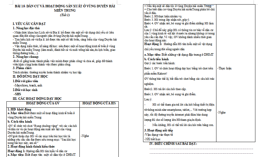 Bài 14: Thiên nhiên vùng duyên hải miền Trung