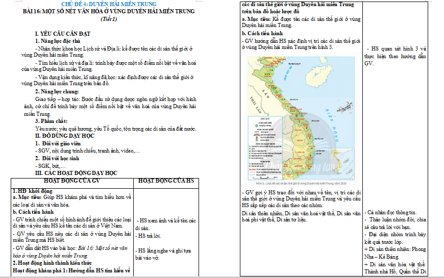 Bài 16: Một số nét văn hoá ở vùng duyên hải miền Trung