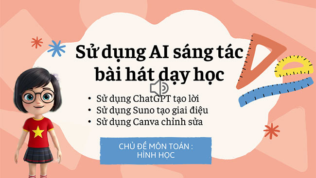 PowerPoint Sáng tác bài hát dạy học môn Toán