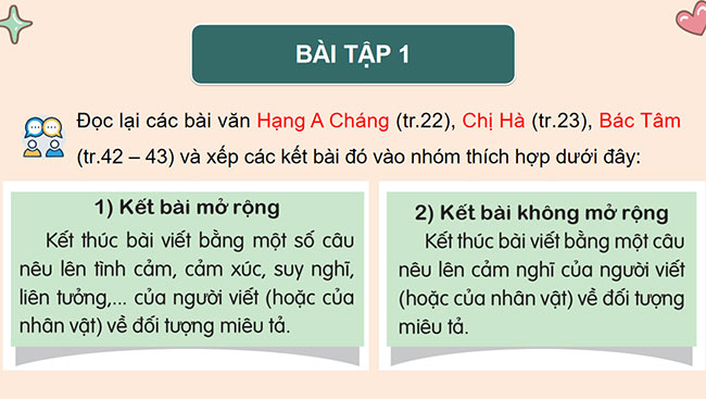 PowerPoint Tiếng Việt 5 Luyện tập tả người (Viết kết bài)