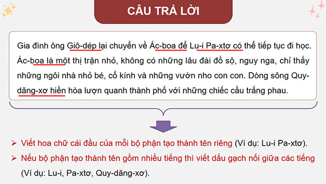 PowerPoint Tiếng Việt 5 Quy tắc viết tên riêng nước ngoài