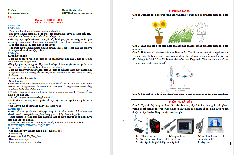Giáo án PowerPoint Vật lí 11 Bài 2 CTST