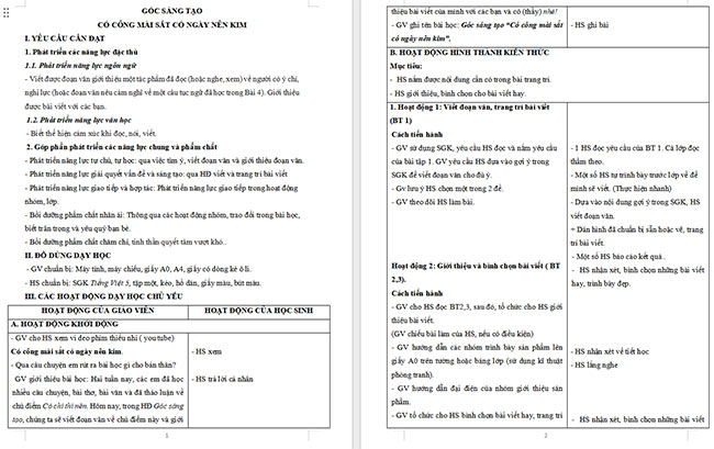 Giáo án Tiếng Việt 5 Có công mài sắt, có ngày nên kim