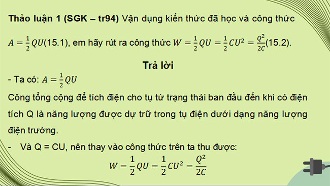 Giáo án PowerPoint Vật lí 11 Bài 15 CTST