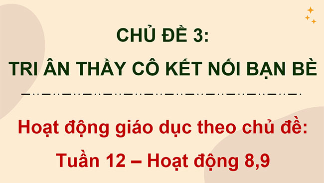 PowerPoint Hoạt động trải nghiệm 5 Tuần 12