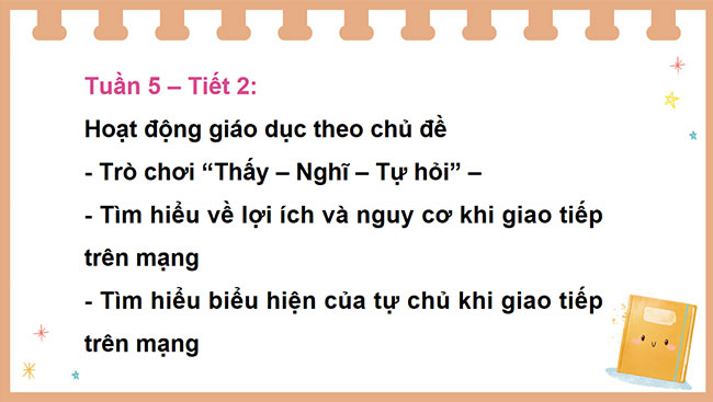 PowerPoint Hoạt động trải nghiệm 5 Tuần 5