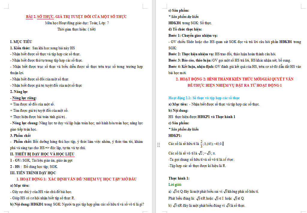 Số vô tỉ Căn bậc hai số học