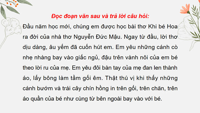 PowerPoint Tiếng Việt 5 Viết đoạn văn thể hiện tình cảm, cảm xúc (Cấu tạo của đoạn văn)