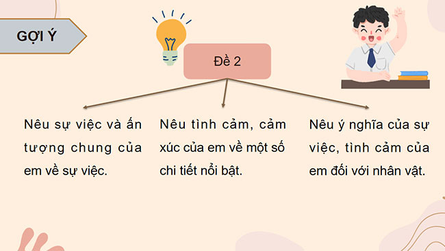 PowerPoint Tiếng Việt 5 Luyện tập viết đoạn văn thể hiện tình cảm, cảm xúc (Tìm ý, sắp xếp ý)