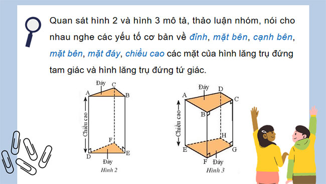 Hình lăng trụ đứng tam giác Hình lăng trụ đứng tứ giác