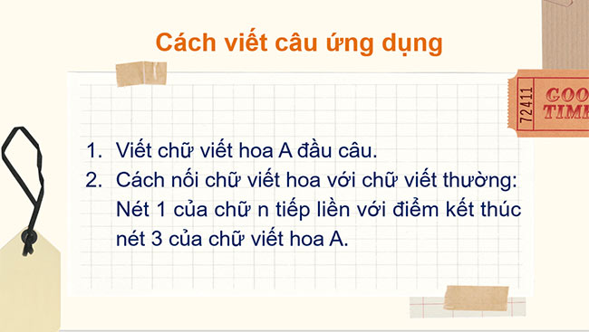 PowerPoint Tiếng Việt 2 Viết chữ hoa A