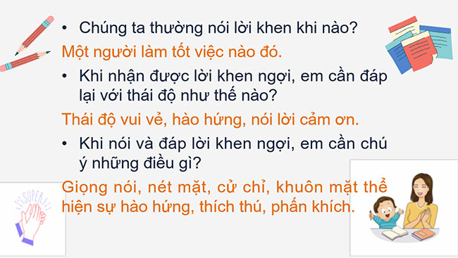 PowerPoint Tiếng Việt 2 Nói và đáp lời bày tỏ sự ngạc nhiên, lời khen ngợi
