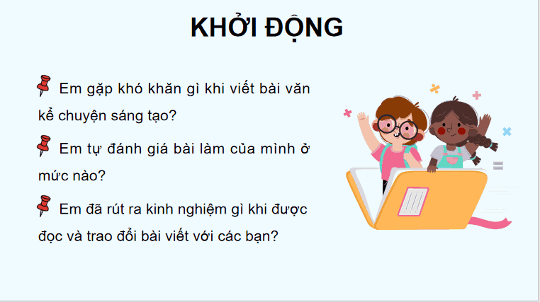 Bài 5: Đánh giá, chỉnh sửa bài văn kể chuyện sáng tạo