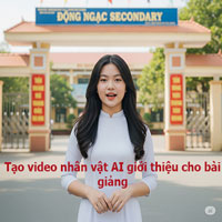 Tạo video nhân vật AI giới thiệu cho bài giảng