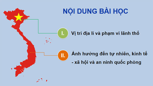 Vị trí địa lí và phạm vi lãnh thổ 