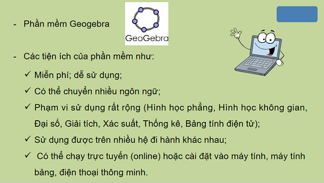 Vẽ hai đường thẳng song song và đo góc bằng phần mềm GeoGebra 