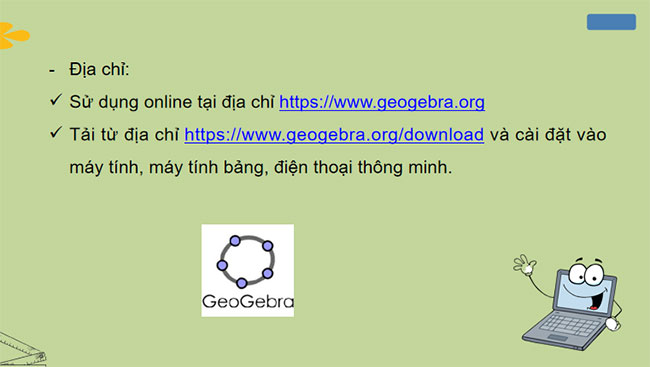 Vẽ hai đường thẳng song song và đo góc bằng phần mềm GeoGebra 