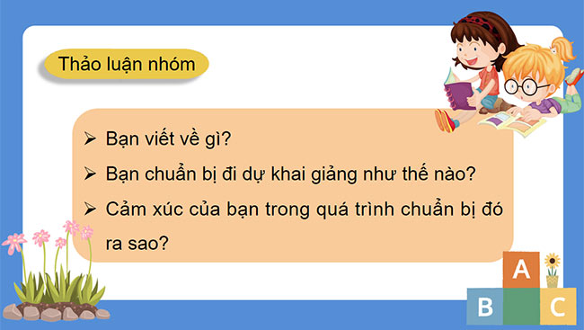 PowerPoint Tiếng Việt 3 Em chuẩn bị đi khai giảng