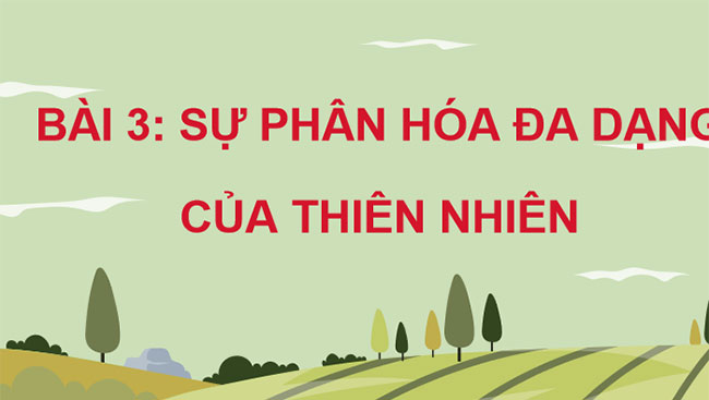 Sự phân hoá đa dạng của thiên nhiên 