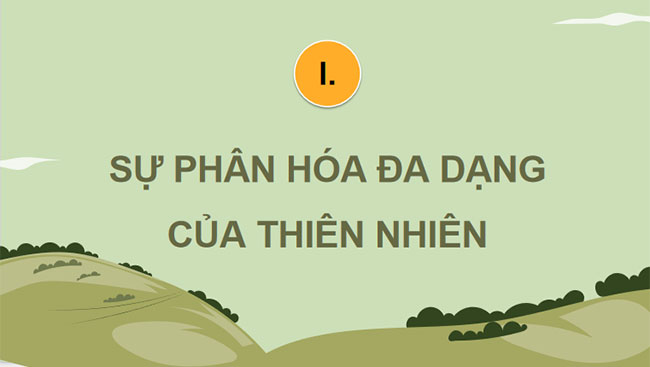 Sự phân hoá đa dạng của thiên nhiên 